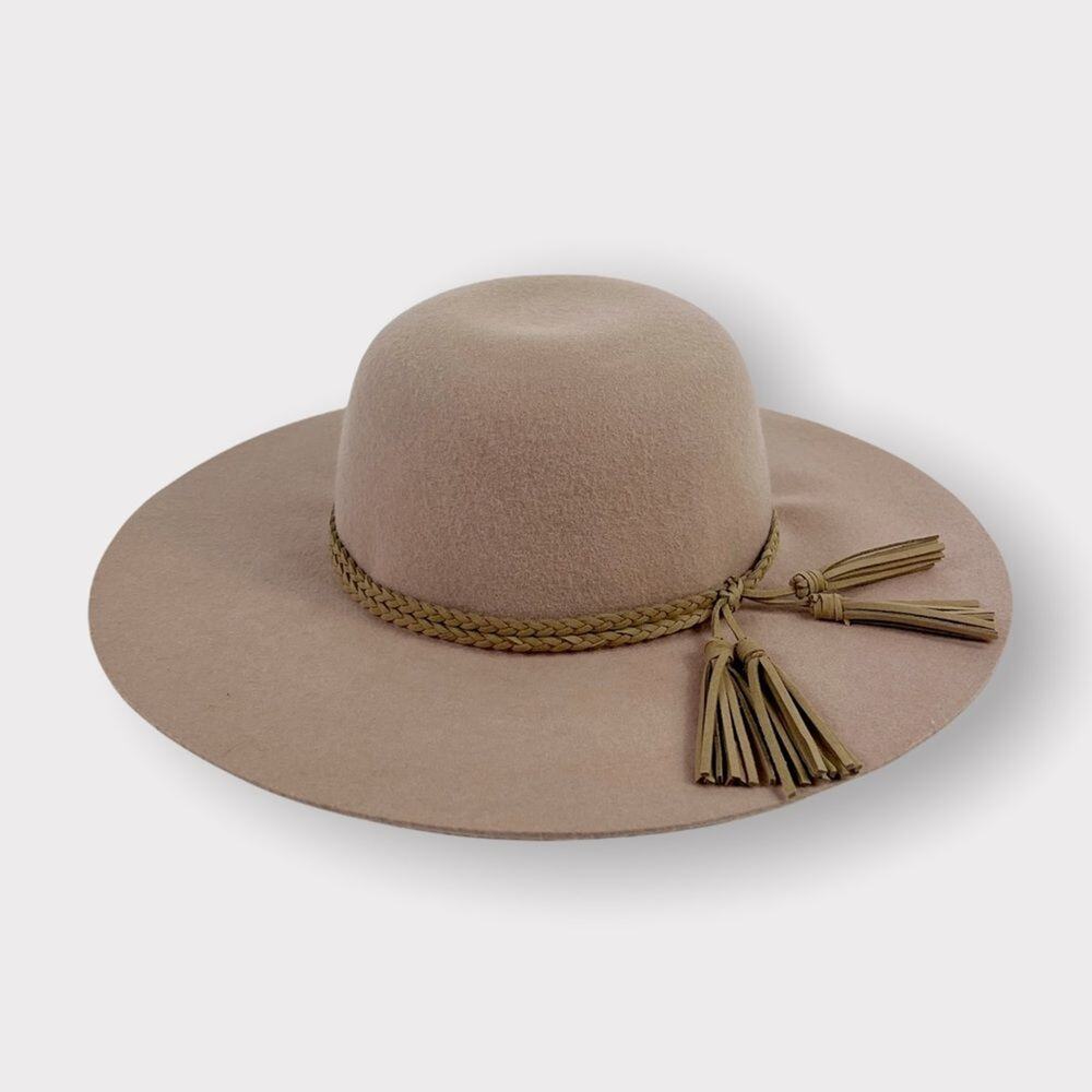 Phase 3 Tassel Band Wool Floppy Hat